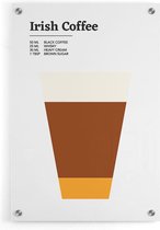 Walljar - Irish Coffee - Muurdecoratie - Plexiglas schilderij