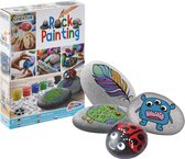 Pierres Happy - peinture rupestre - peinture sur pierre - Ensemble d'artisanat pour enfants