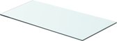 Decoways - Wandschap transparant 60x25 cm glas