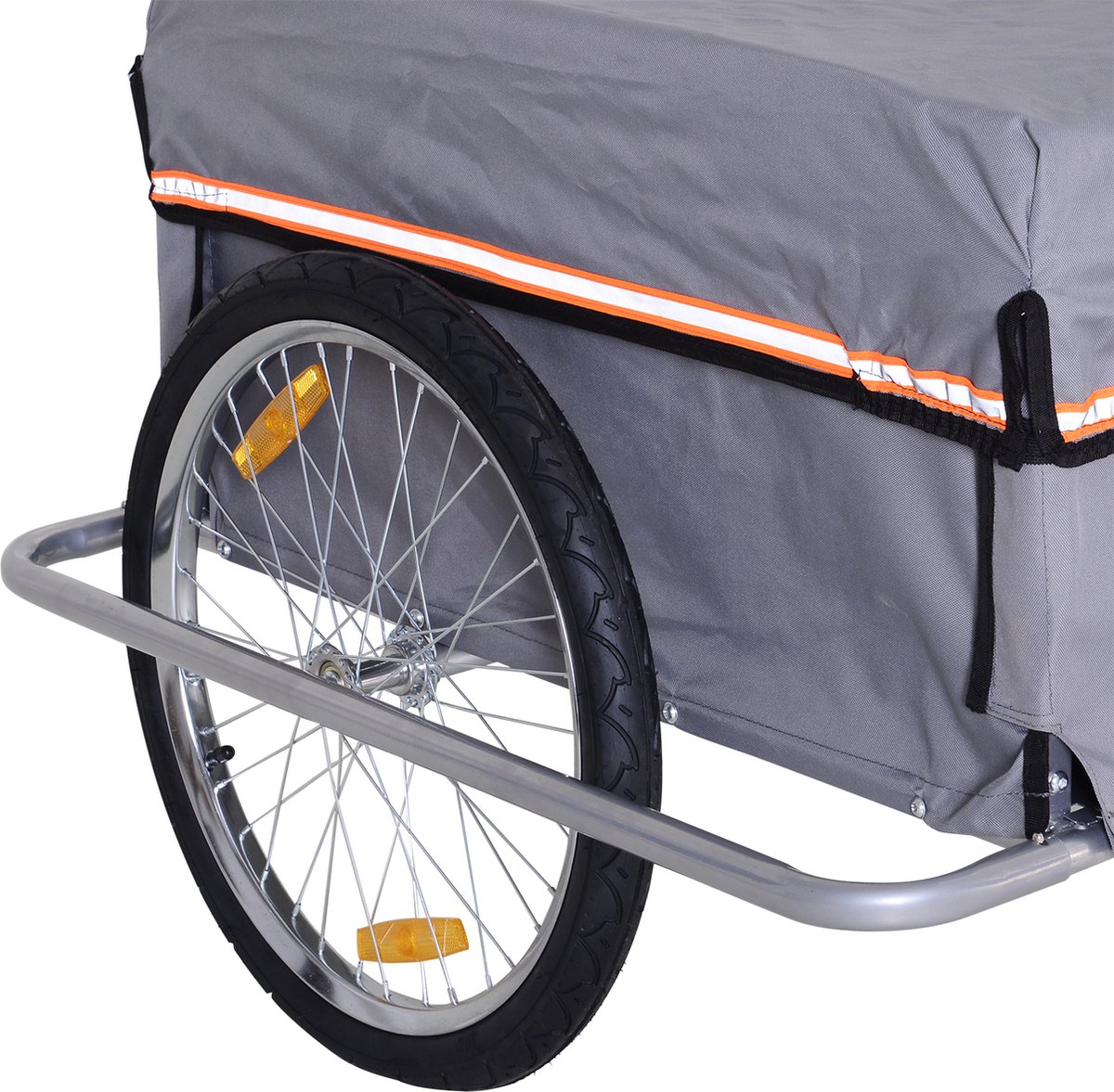 Homcom - Remorque vélo remorque de transport pour vélo pliable 70L
