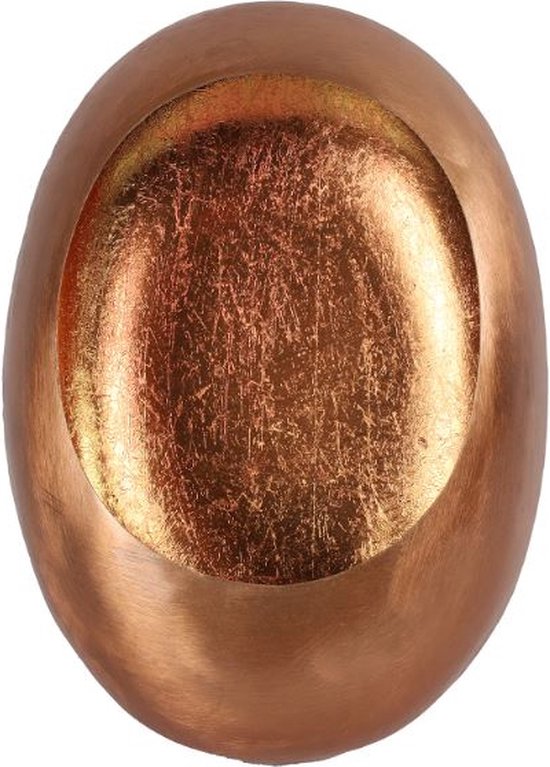Non-branded Waxinelichthouder Eggy 21 X 29 Cm Staal Koper