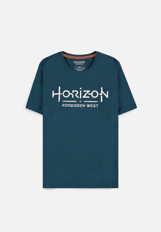 Horizon Forbidden West - Logo Heren T-shirt - M - Blauw