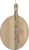 Houten snijplank rond - 60x45x1,87cm - naturel - wood