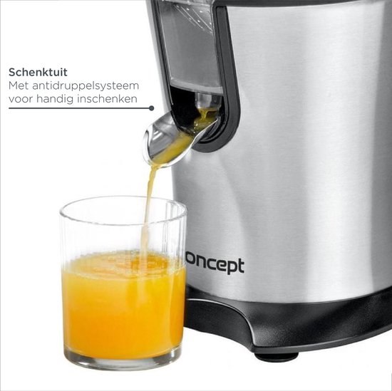 Concept CE3250 Citruspers - Sinaasappelpers - Juicer - Elektrisch - RVS van Merkloos — afbeelding 5