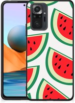 Hoesje Bumper Xiaomi Redmi Note 10 Pro Telefoon Hoesje met Zwarte rand Watermelons
