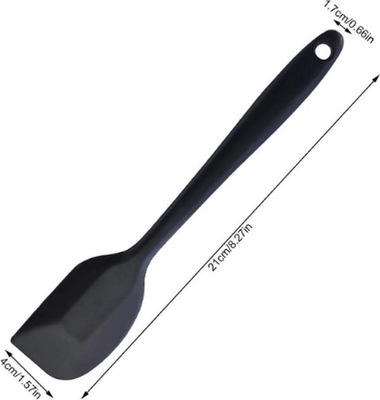 Zwarte Siliconen Spatel 24 cm kopen? ✔️ Tot 10% korting