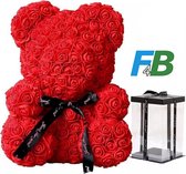 F4B Rozen Teddybeer Rood 40 cm | Met Giftbox | Rose Bear | Valentijnsdagcadeau | Moederdagcadeau | Liefdesverrassing | Kado