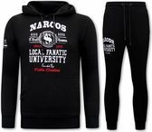 Exclusieve Heren Joggingspak - Narcos University - Zwart