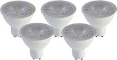 Voordeelpak | 5 stuks | LED Spot 7W | GU10 | 220V - 2700K - Warm wit (827)