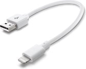 Cellularline - Data kabel travel, Apple lightning (15cm), wit