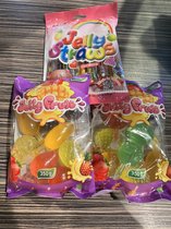 Jelly Straws-Jelly Fruit-Fruit Splash-20xStraws 2xFruitsplash Netje A 10 Stuks