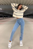 Broek Redial hoge taille mom fit jeans