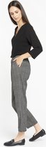 LOLALIZA Klassieke tweed broek - Zwart - Maat 44