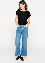 LOLALIZA 7/8 jeans met hoge taille - Blauw - Maat 44