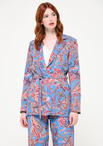 LOLALIZA Blazer paisleyprint - Light Blauw - Maat L