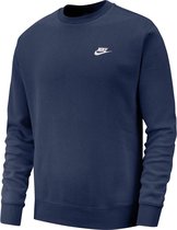 Nike Sportswear Club Crew BV2662-410, Homme, Blauw, Maillot sport casual taille: XL EU