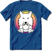 Saitama T-Shirt | Wolfpack Crypto ethereum Heren / Dames | bitcoin munt cadeau - Donker Blauw - XL