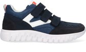 Braqeez 422431-129 Jongens Lage Sneakers - Blauw - Nubuck - Klittenband