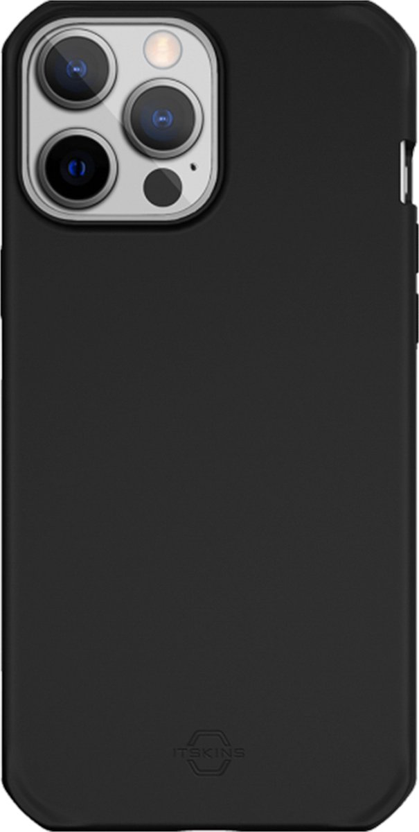 Itskins Silk magnetische ring Backcover iPhone 13 Pro Max hoesje - Zwart