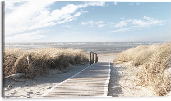 Schilderij Strand Duinen Hout - Reinders