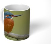 Mok - Koffiemok - IJsvogel - Oranje - Takken - Mokken - 350 ML - Beker - Koffiemokken - Theemok