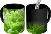 Magische Mok - Foto op Warmte Mok - Close-up van een krop sla - 350 ML