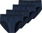 Schiesser Heren sportslip met voorsluiting 4 pack Original Classics fijnrib