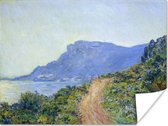 Poster La Corniche bij Monaco - Schilderij van Claude Monet - 80x60 cm