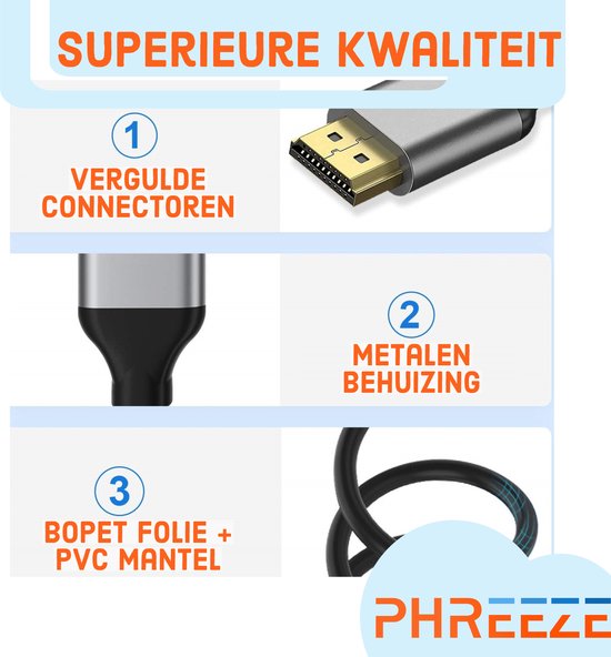 Ultra High Speed 8K Kabel HDMI 2.1 Kabel Zertifiziert – Ultra High Speed Für 8K@60Hz & 4K@120Hz, 0,5m 0,5m HDMI Kabel Vergoldet