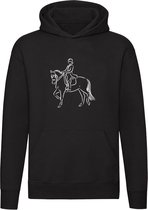 Paardrijden Hoodie - horse riding - manege - paard - pony - trekking - dierendag - unisex - trui - sweater - capuchon