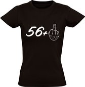 57 jaar Dames t-shirt | verjaardag | feest | cadeau | Zwart
