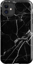 Backcover Marmerlook Hoesje iPhone 11 Zwart - Telefoonhoesje - Smartphonehoesje - Zonder Screen Protector