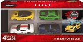 Rapid Wheels Die-Cast Auto's 4 Stuks