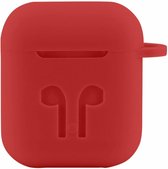 Case Cover Voor Geschikt voor Apple Airpods - Siliconen Rood
