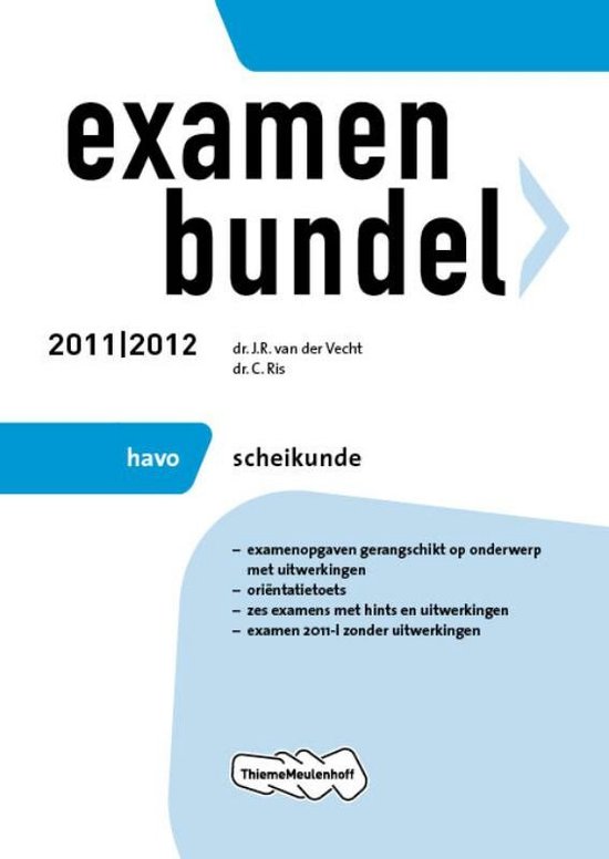 Examenbundel 2011/2012  / Havo Scheikunde - cover