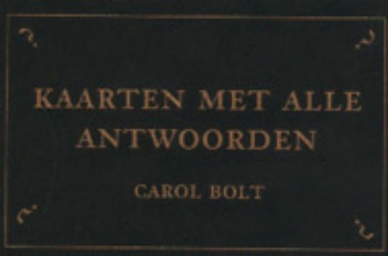 Kaarten Met Alle Antwoorden, Carol Bolt | 9789045303918 | Boeken | bol