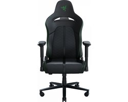 Razer Enki X - Gaming Stoel - met Rugsteun & Schouderbogen - Kunstleer - Rughoek 152° - Zwart/Groen