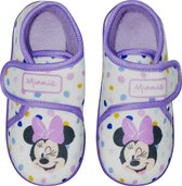 Disney Pantoffels Minnie Mouse Junior Polyester Paars/wit Maat 21-22