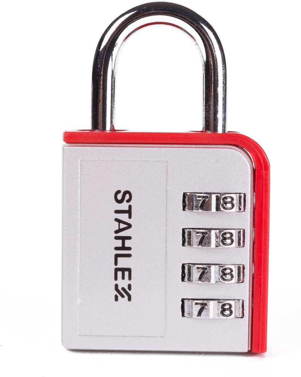 Stahlex Hangslot met Cijfercode Aluminium 85 mm - 4 Cijferige Combinatie |  bol.com