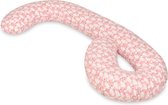 Body pillow - 240 cm - 100% katoen - roze zwanen