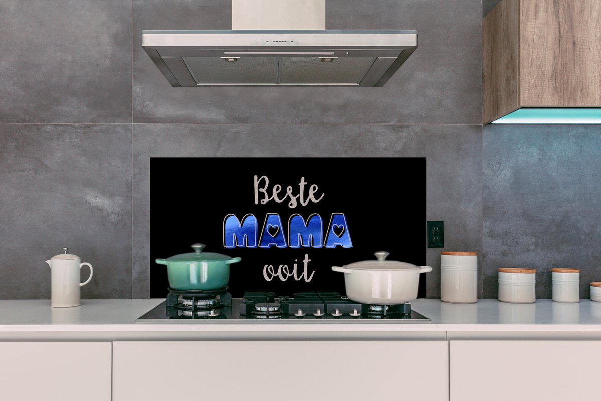 KitchenYeah Spatscherm 100x50 cm - Beste mama ooit - Aluminium thumbnail 6