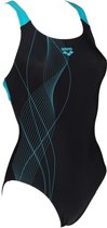 Arena - Gliding Swim Pro One Piece - Zwart/Turqouise - Maat 40