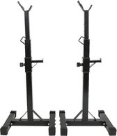 Fitnessful Barbell Rack - Barbell rek - Squadrek - squatrek - barbellstation - barbell stang met gewichten - halter rek