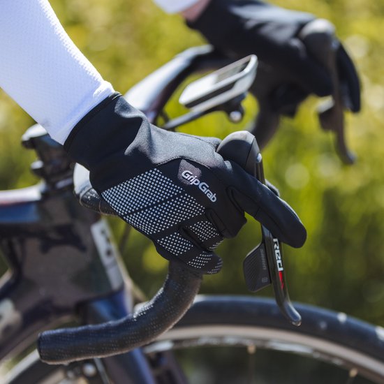 GripGrab - Ride Windproof Lente Herfst Fietshandschoenen Lange Vinger Thermo Winddicht - Zwart - Unisex - Maat M — afbeelding 5