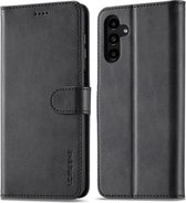 LC.IMEEKE Hoesje Portemonnee Book Case Zwart Geschikt voor Samsung Galaxy A54