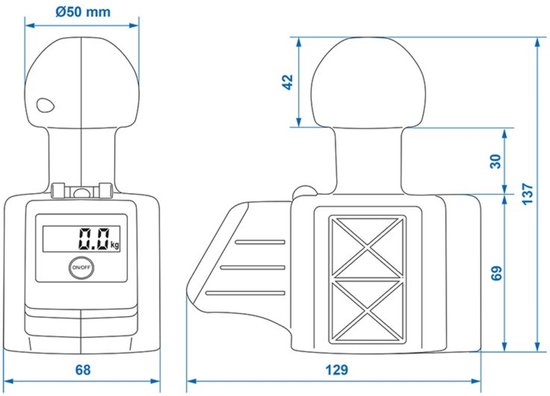 ProPlus Digitale disselweger - waterpas - meet kogeldruk tot 150 kg van ProPlus — afbeelding 4