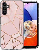 iMoshion Hoesje Siliconen Geschikt voor Samsung Galaxy A14 (5G) / A14 (4G) - iMoshion Design hoesje - Roze / Pink Graphic