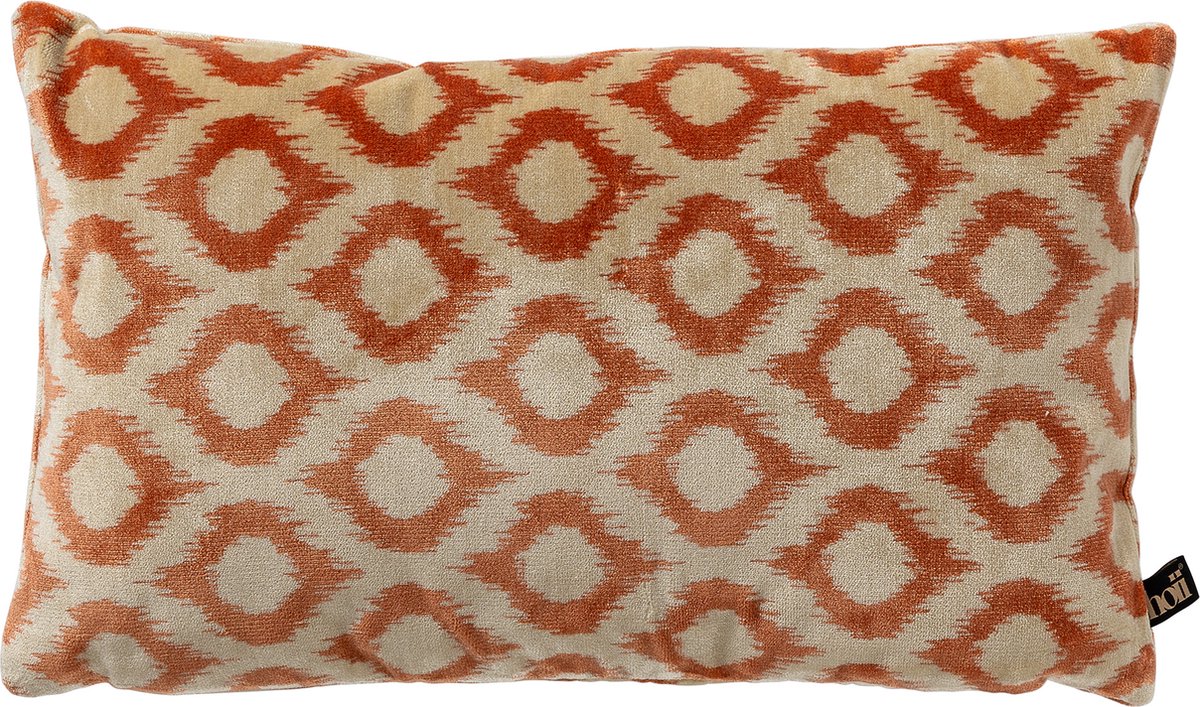 Hoii LEONARDO | sierkussen 30x50 cm | Potters Clay | oranje | multicolor | Hoii | met duurzame kussenvulling Terracotta