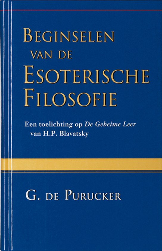 Cover van het boek 'Beginselen van de esoterische filosofie' van G. de Purucker