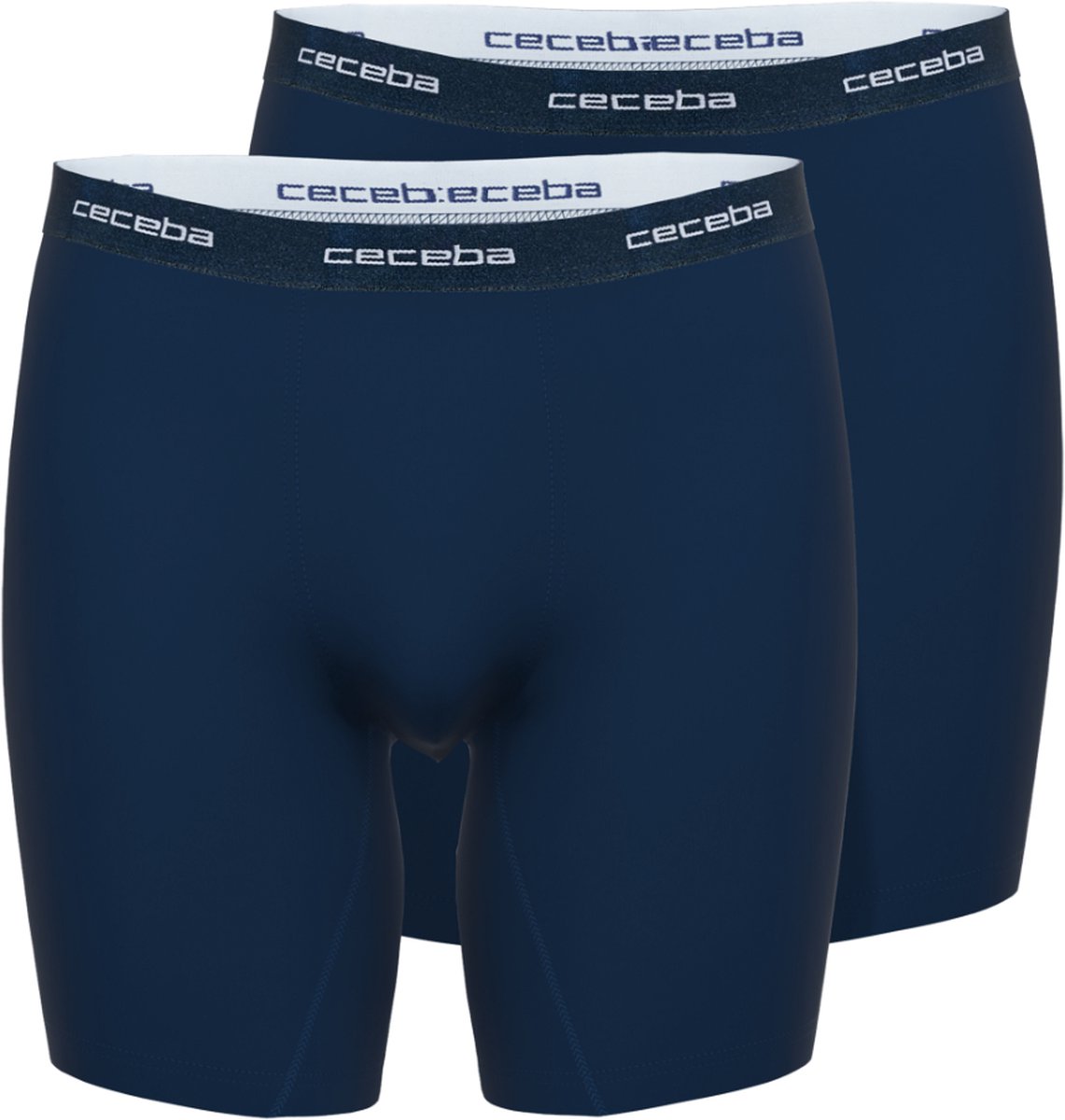 Ceceba heren boxer extra lang (2-pack) - donkerblauw - Maat: L | bol.com